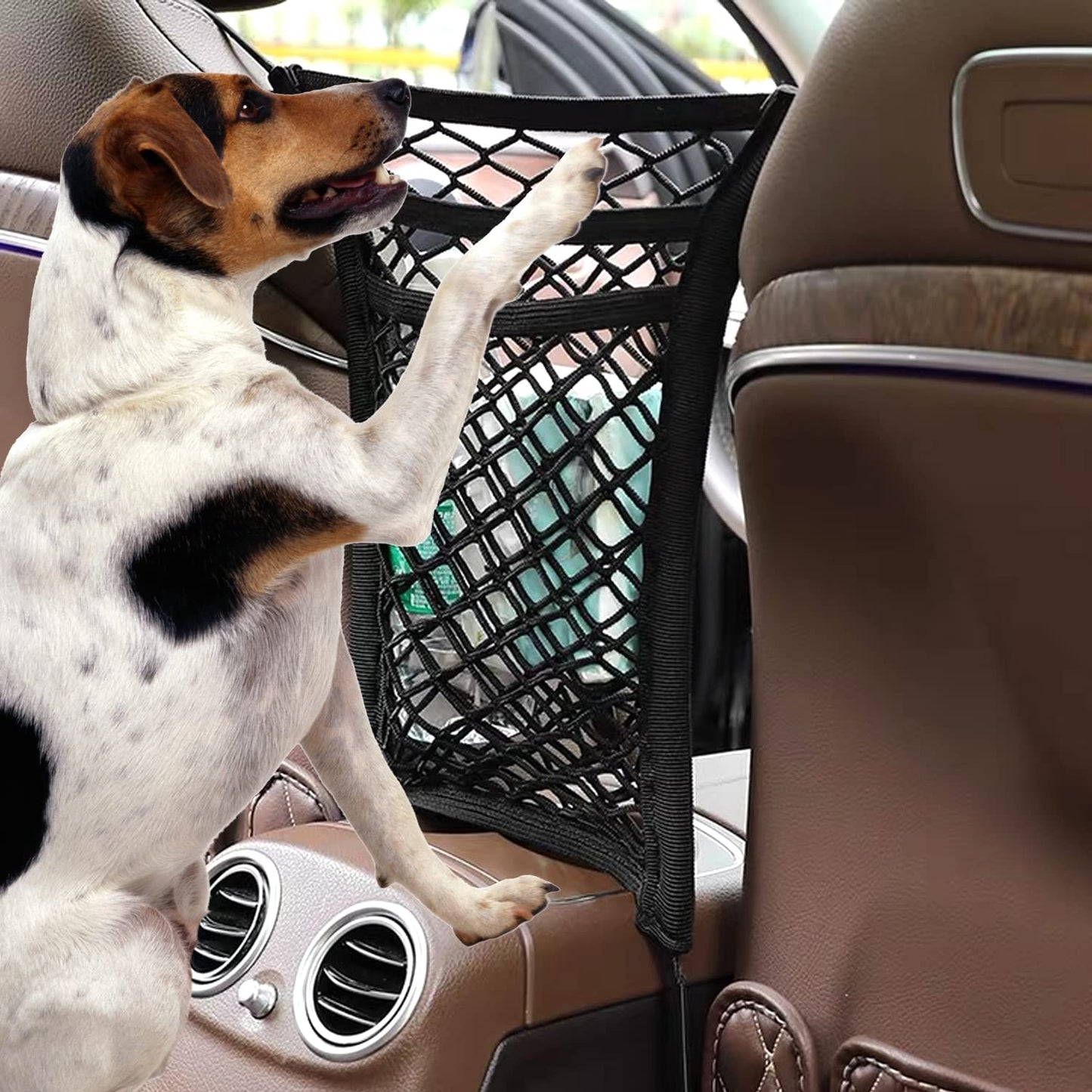 3-Layer Car Mesh Organizer, Seat Back Net Bag, Driver Storage Netting Pouch