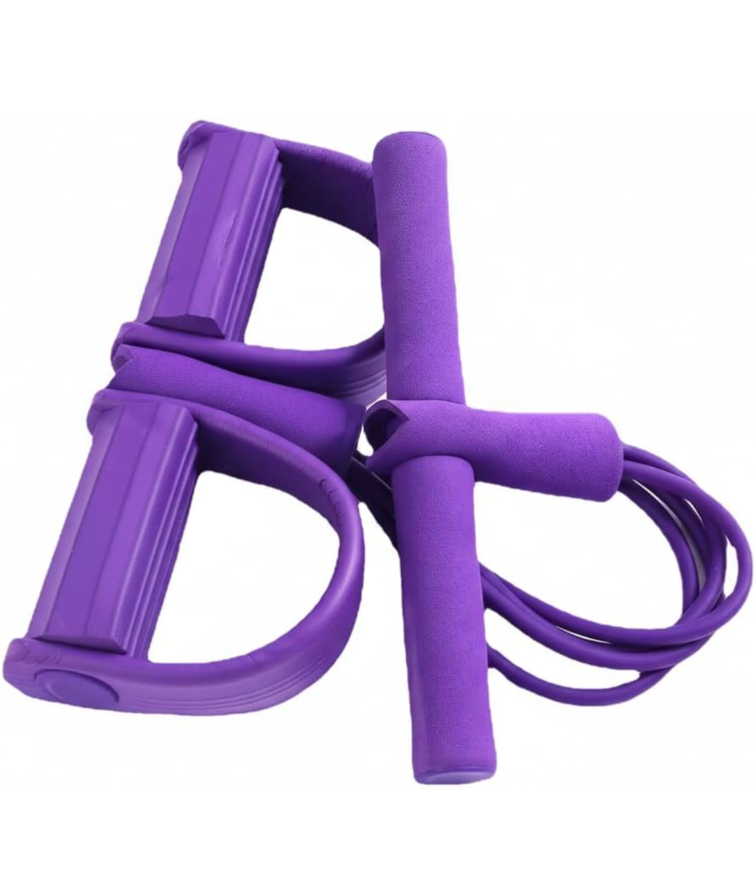 Yoga Pedal Puller Resistance Band-4 Pull Reducer Tummy Training Foot Pedal Exercise Fitness Band, Body Building Stretching Band Men and Women