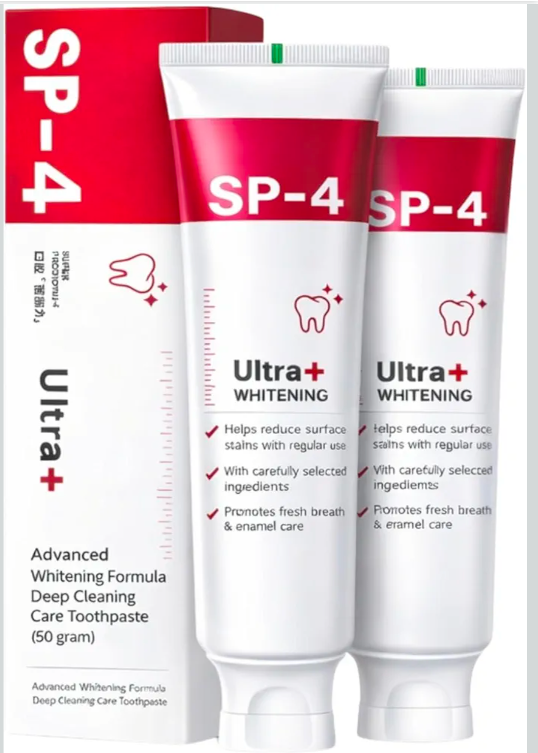 Sp-4 probiotic whitening toothpaste, Teeth Whitener Toothpaste, Natural Tooth Whitener (PACK OF 2)